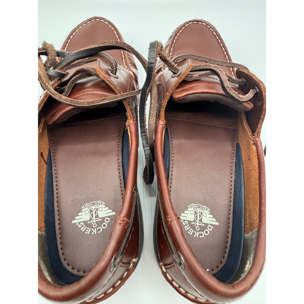 Dockers Men's Brown Leather Boat Shoes 7.5 - Picture 7 of 14